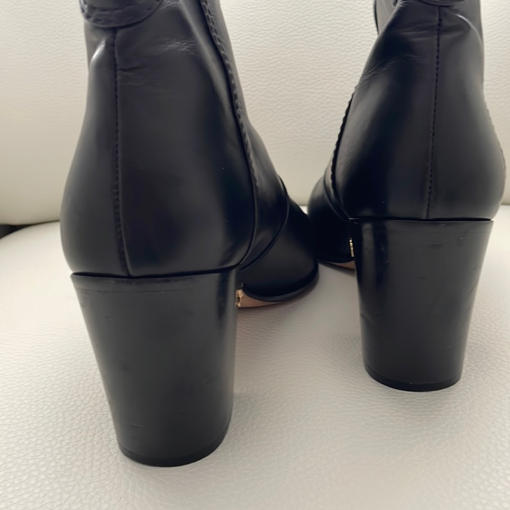 CHANEL Black Calfskin Short Boots - Picture 6 of 15